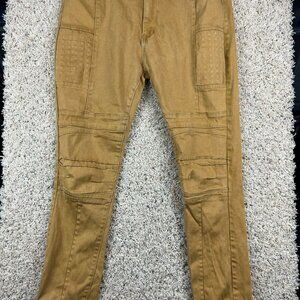 Demolition Brand Beige Pants Black Label Size 42x32 Mens Cotton Skinny Jeans